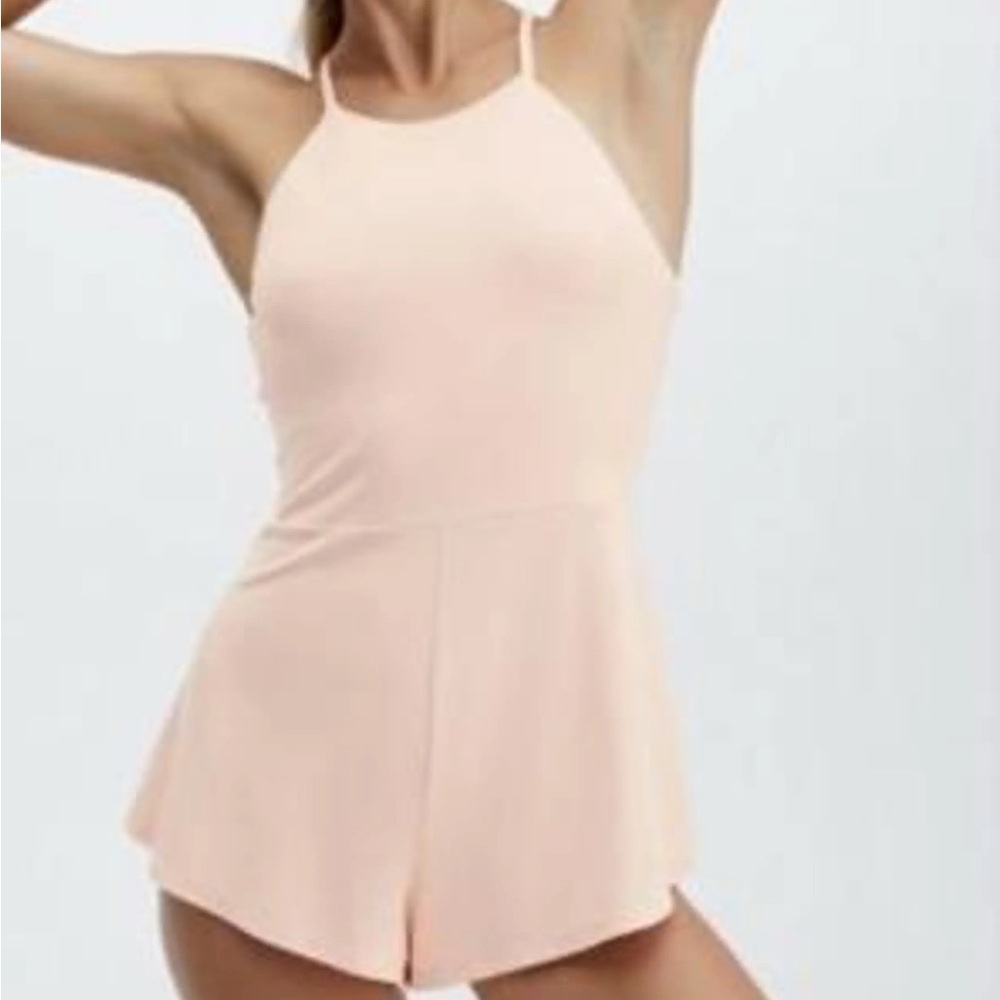 Fabletics Women's Pink Playsuit-Romper size Medium, Like New